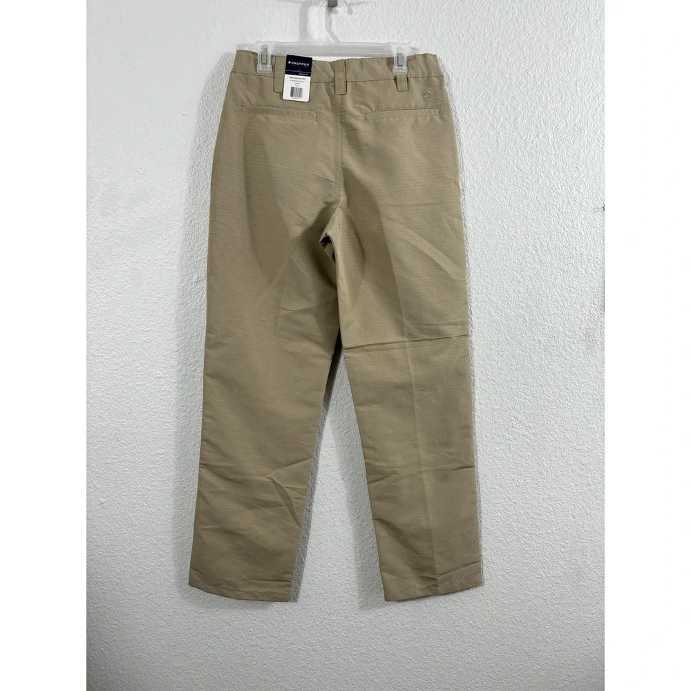 Propper Pants Mens 32x34 Khaki EdgeTec Ripstop‎ Tactical Work Slider Waist F5906